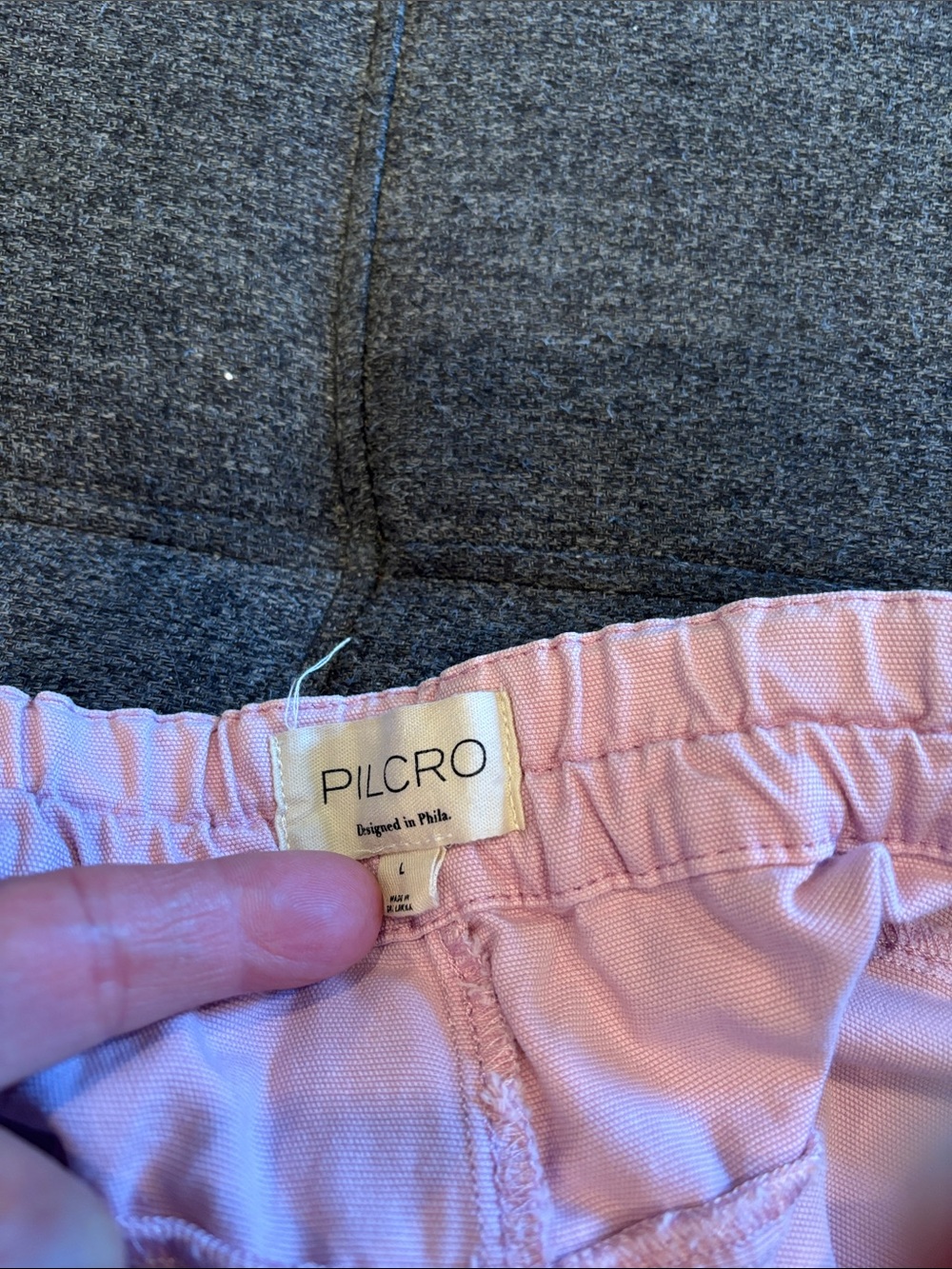 Pilcro Light Purple/Lavender Elastic Waist Pants - Picture 2 of 11